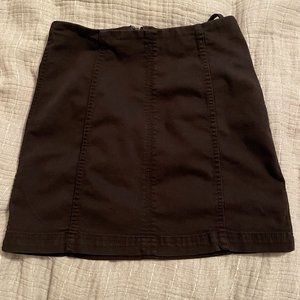 Free People Modern Femme Black DENIM skirt